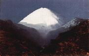 Archip Iwanowitsch Kuindshi Der Elbrus, Mondnacht painting